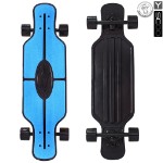 408-B Скейтборд Y-SCOO Longboard Shark TIR 31” пластик 79х22 с сумкой BLUE/black