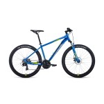 Велосипед 27,5’ Forward Apache 27,5 2.0 disc AL Синий/Зеленый 20-21 г