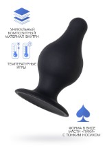 Анальная втулка Erotist Spade S, сайлекспан, чёрный, 8 см