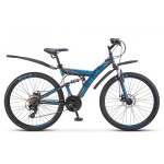 Велосипед Stels Focus 26’ MD 21 sp V010 Чёрный/Синий (LU088523)