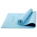 Коврик для йоги и фитнеса STARFIT FM-101 PVC, 0,5 см, 173x61 см, синий пастель