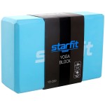 Блок для йоги STARFIT YB-200 EVA, 8 см, 22,5х15 см, синий