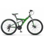 Велосипед Stels Focus 26’ MD 21 sp V010 Чёрный/Зелёный (LU088523)