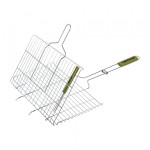 BOYSCOUT Решетка-гриль для стейков, большая с вилкой, картонный веер в ПОДАРОК, 70(+5)x45x27x2 cм / 8