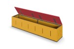 Ящик-скамья для теневых навесов дл. 1,70м, шир.036м, выс.0,35м.