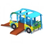 Автобус с горками для детской площадки