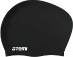 Шапочка для плавания ATEMI, силикон, д/длин.волос, чёрн, LC-02