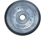 Диск обрезиненный BARBELL ATLET 2,5 кг / диаметр 31 мм