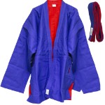 Куртка для самбо Atemi двухсторонняя красно-синяя Atemi, плотность 500 г/м2, размер 28⁄120, AX55