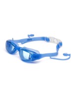Очки для плавания Atemi, силикон, с берушами (син), N8601