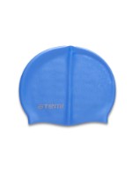 Шапочка для плавания Atemi, силикон (массаж.), голубая, DC501