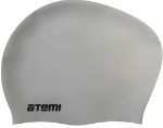 Шапочка для плавания ATEMI, силикон, д/длин.волос, сер, LC-05