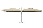 Зонт двойной “Мадрид” 3х3м, цвет песочный