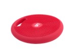 Массажно-балансировочная подушка с ручкой красная