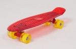Скейт пластиковый 22х6” красный
