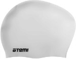Шапочка для плавания ATEMI, силикон, д/длин.волос, бел, LC-01
