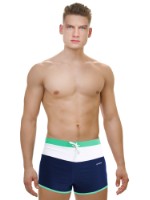 Плавки-шорты мужские для бассейна, син/бир. р-р 42, TSAE1C