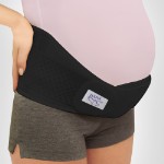 Бандаж для беременных универсальный (дородовой/послеродовой) высота 15 см S черный