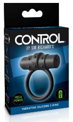 Эрекционное кольцо Sir Richard’s Control Silicone C-Ring с вибрацией