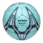 Мяч футбольный Atemi ATTACK-BULLET WINTER, PU, зелен, р.5, окруж 68-70