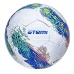Мяч футбольный Atemi GALAXY, резина, бело/зелен/синий, р.5 , р/ш, окруж 68-70