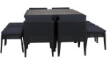 Комплект мебели Колумбия 9 сет (Columbia set 9 pcs) (графит)