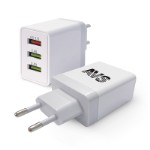 USB сетевое зарядное устройство AVS 3 порта UT-730 (QC 3.0, 3A)