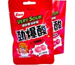 Кислая фруктовая карамель “Very Sour” со вкусом клубники