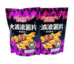 Рифленые чипсы Haojiawang со вкусом черного перца, бокс 650г (65г*10)