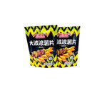 Рифленые чипсы Haojiawang со вкусом барбекю, бокс 650г (65г*10)