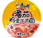 Лапша сублимированная Kang Shifu со вкусом говядины, томатов и яйца (в чашке)