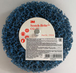 Шлифовальный круг Scotch-Brite Clean and Strip CG-ZS, S XCS, голубой, 100 мм х 13 мм, шпиндель 6 мм