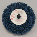 Шлифовальный круг Scotch-Brite Roloc + Clean and Strip CG-ZR, S XCS, голубой, 100 мм х 13 мм, 57018
