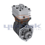 Компрессор воздушный 2-х цилиндровый RVI (PREMIUM/KERAX/MAGNUM/E-TECH 420/400/440/480) Yumak арт. 0105072