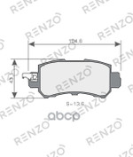 Колодки дисковые RENZO арт. RNZ167