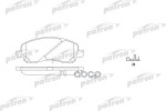Колодки тормозные передние к-кт PATRON арт. PBP1621