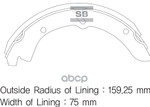 BRAKE SHOE Sangsin brake арт. SA017
