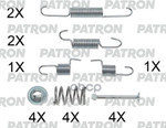 Комплект монтажный тормозных колодок PATRON арт. PSRK0102