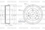 Барабан тормозной RENAULT Duster 4x4   Kaptur 1,2TCe AWD PATRON арт. PDR1013