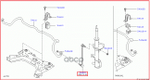 Тяга стабилизатора передн NISSAN: MICRA (K12E), NOTE (E11), TIIDA C11 NISSAN арт. 54618JX00A