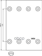 Накладка тормозной колодки BPW (300x200) 1-й рем. 80 отв. 8x15 / 93251 (8шт.) TEXTAR Textar арт. 1957425