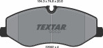 Комплект тормозных колодок с противошумной пластиной Q+ Textar арт. 2206201