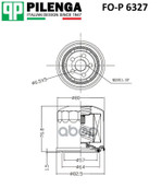 Фильтр масляный (аналог FO 5418) HYUNDAI/KIA SOLARIS/RIO PILENGA арт. FOP6327