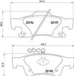 Тормозные колодки Brembo арт. P37016