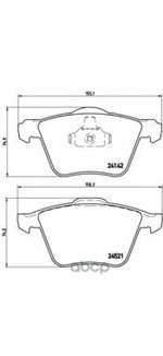 Тормозные колодки Brembo арт. P24077