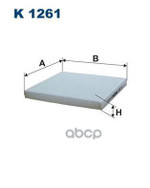 Фильтр, воздух во внутренном пространстве Filtron арт. K1261