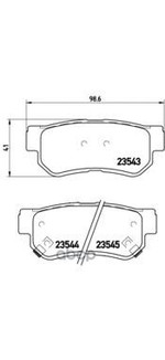 Колодки тормозные дисковые Brembo арт. P30014