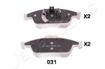 Колодки тормозные дисковые передн Renault Megane/F Japanparts арт. PA031AF