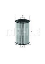 Фильтр масляный Mahle/Knecht арт. OX150D