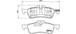 Колодки тормозные дисковые задн, MINI  MINI 1.4/Cooper/Cooper S/One/One D/S Work Brembo арт. P06032